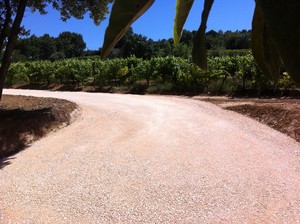 Terrassement allée